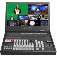 AVMATRIX PVS0615U Portable 6-Channel Switcher with USB Streaming & 15.6