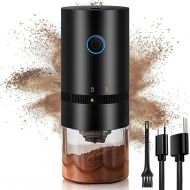 AVNICUD Portable Coffee Grinder Electric, Adjustable Burr Mill Coffee Grinder with Multi Grind Settings for Coffee Beans, Conical Burr Coffee Grinder with USB Rechargeable for Fres
