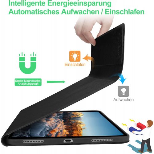  [아마존베스트]AVNICUD Keyboard Case with Touchpad for iPad Air 4th Generation 10.9 Inch 2020/iPad Pro 11 Inch 2020/2018, Bluetooth German QWERTZ Illuminated Keyboard with Protective Case, TrackP