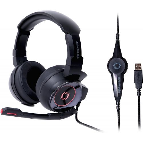  AVerMedia SonicWave USB 7.1 Gaming Headset for PC, Mac, PS4, (GH337)