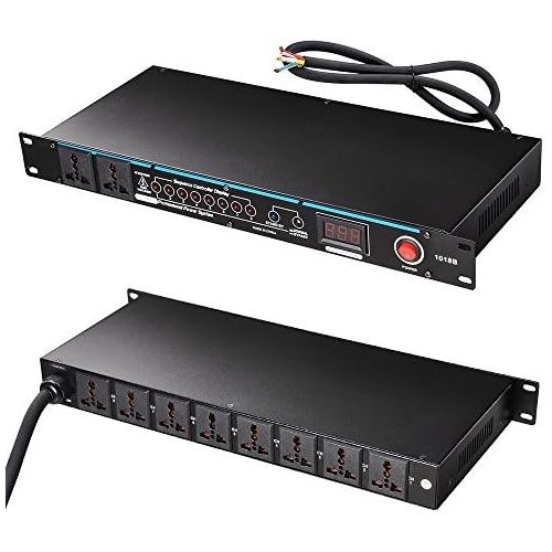  [아마존베스트]AW 10 Outlets G-type Rack Mountable 30 Amp Power Conditioner with LED Display