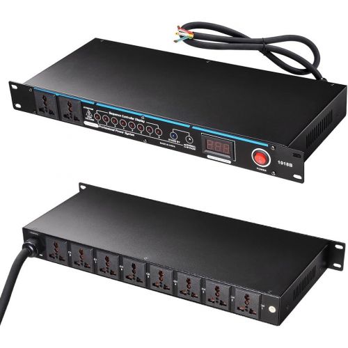  [아마존베스트]AW 10 Outlets G-type Rack Mountable 30 Amp Power Conditioner with LED Display