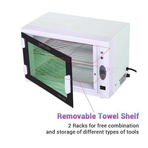  AW 8L Towel Cabinet Machine with Timer Manicure Nail Tool Facial Skin Beauty Salon Barbershop Spa Equipment