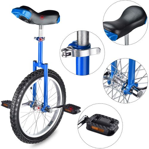  AW 18 Inch Wheel Unicycle Leakproof Butyl Tire Wheel Cycling Outdoor Sports Fitness Exercise Health