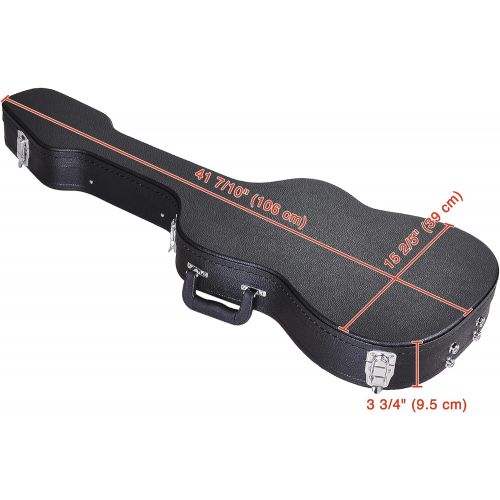  [아마존베스트]AW Electric Guitar Hard Case for Stratocaster & Telecaster Style Electric Guitar Wooden Hard Shell Lockable