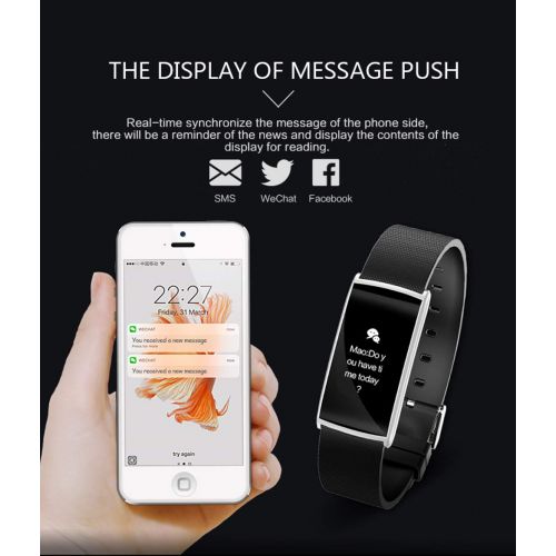  AW-SJ Fitness Tracker Heart Rate Blood Pressure Oxygen Monitoring Sports Recorder Bluetooth Smart Bracelet IP67 Waterproof Android/iOS