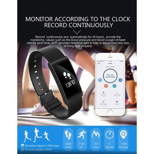  AW-SJ Fitness Tracker Heart Rate Blood Pressure Oxygen Monitoring Sports Recorder Bluetooth Smart Bracelet IP67 Waterproof Android/iOS