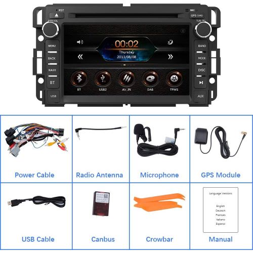  AWESAFE Car Radio Stereo for Chevy Silverado Tahoe Traverse GMC Sierra Yukon with Bluetooth GPS Navigation