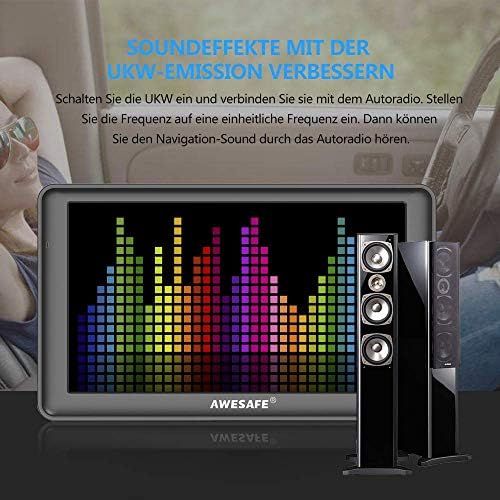  [아마존베스트]AWESAFE Navigation for Car Truck 7 Inch/17.8 cm Navigation Devices with 2020 Europe Maps Lifetime Free Map Update