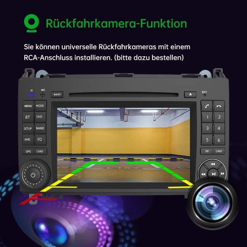  [아마존베스트]-Service-Informationen AWESAFE Car Radio with Navigation System, Supports DAB+ Bluetooth CD DVD RDS Radio 2 DIN 7 Inch Screen