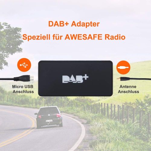  AWESAFE External DAB+ Adapter for Android Car Radio Digital Radio Antenna Tuner