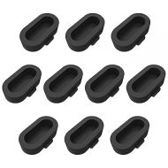 AWINNER 10 Pack Dust Plug Compatible for Garmin Watch Charger Port Protector (Black)