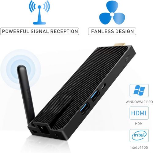  [아마존 핫딜] AWOW PC Stick MeLE NV41S Windows 10 Pro Intel Celeron J4105 Fanless Mini Comupter Stick 4GB 64GB eMMC Support 4K HD,2.4G/5G WiFi,Gigabit Ethernet,BT 4.2