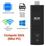 AWOW Windows 10 (64bit) Mini PC Stick 4GB RAM+32GB ROM Compute Stick with Extra Quiet Fan Intel Atom X5 Z8350Dual WiFi 2.4G+5GHDMIBluetooth 4.0USB 3.0Micro SD-[MP18-SC432]