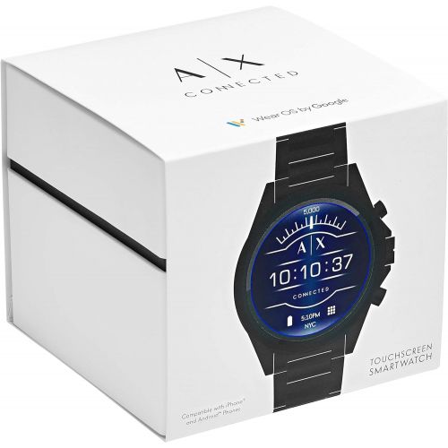  A%7CX+Armani+Exchange Armani Exchange Mens Smartwatch Quartz Stainless Steel Smart Watch, Color:Silver-Toned (Model: AXT2000)