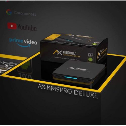  [아마존베스트]-Service-Informationen AX Mecool KM9 Pro Deluxe 4K UHD Android TV 10.0 TV IP Box, Google Certified, Prime Video 4K, YouTube 4K, Disney+ 4K, 5G WiFi, Bluetooth Remote Control, Media Player, Chromecast, 2G