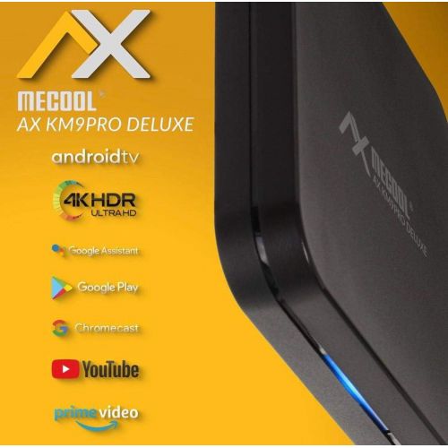  [아마존베스트]-Service-Informationen AX Mecool KM9 Pro Deluxe 4K UHD Android TV 10.0 TV IP Box, Google Certified, Prime Video 4K, YouTube 4K, Disney+ 4K, 5G WiFi, Bluetooth Remote Control, Media Player, Chromecast, 2G