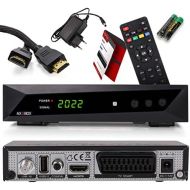 AX Technology Opticum SBOX Satellite Receiver HD with PVR Recording Function, Timeshift, Media Player, 1080P Full HD Digital Receiver for Satellite TV DVB S/S2, Astra & Hotbird Pre Installed + A