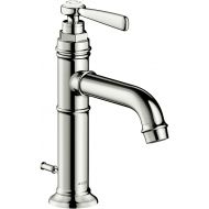 AXOR Montreux Classic Timeless Hand Polished 1-Handle 1 9-inch Tall Bathroom Sink Faucet in Polished Nickel, 16515831
