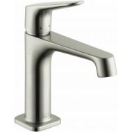 AXOR Citterio M Modern Minimalist Hand Polished 1-Handle 1 7-inch Tall Bathroom Sink Faucet in Brushed Nickel, 34010821