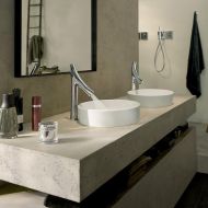 AXOR Starck Organic Avantgarde Premium Hand Polished 2-Handle 1 14-inch Tall Bathroom Sink Faucet in Chrome, 12012001
