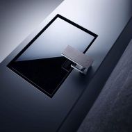 AXOR MyEdition Avantgarde 1-Handle 1 6-inch Tall Bathroom Sink Faucet in Chrome / Black Glass, 47010601