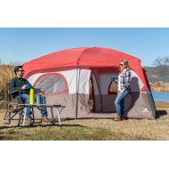AYAMAYA Ozark Trail Hazel Creek 14 Person Family Tent,Spacious,with Durable Steel Legs and a Lightweight Fiberglass Roof,Color Coded Hubs and Poles for Easy Set up,6 Windows for Proper Ven