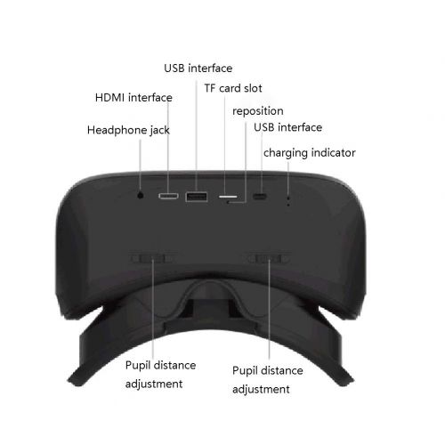  AYI VR Glasses one Machine 360 HD Immersive 3D Virtual Reality Helmet, 8-core Processor, BluetoothWiFi Connection, GameThe Film
