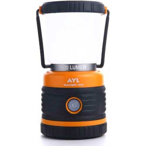  AYL LED Camping Lantern, Battery Powered LED 1800LM, 4 Camping Lights Modes, Perfect Lantern Flashlight for Hurricane, Emergency Light, Storm, Power Outages, Survival Kits, Hiking,