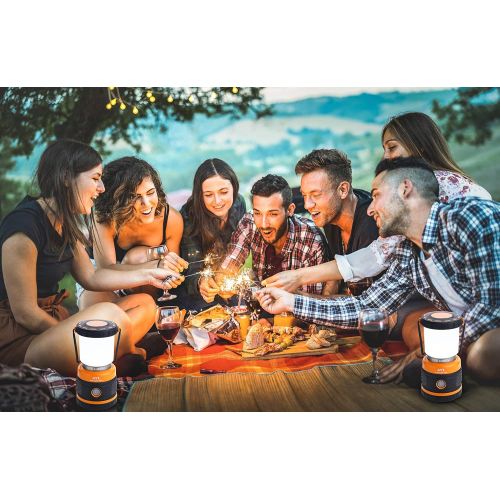  AYL LED Camping Lantern, Battery Powered LED 1800LM, 4 Camping Lights Modes, Perfect Lantern Flashlight for Hurricane, Emergency Light, Storm, Power Outages, Survival Kits, Hiking,