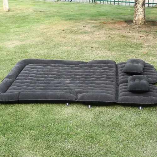  AYNEFY Car Air Mattress, SUV Air Mattress for Camping,2-In-1 Multi-functional Inflatable Bed PVC Flocking Soft Sleeping Rest Cushion for Home Outdoor Travel Sleeping Inflate Air Mattress