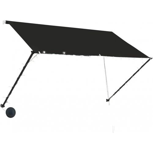  AYNEFY Sun Shade Shelter, Weather Resistant Outdoor Awning Sturdy Retractable 250x150 cm Easy to Clean for Terrace