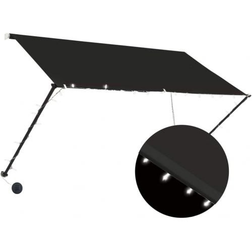  AYNEFY Sun Shade Shelter, Weather Resistant Outdoor Awning Sturdy Retractable 250x150 cm Easy to Clean for Terrace