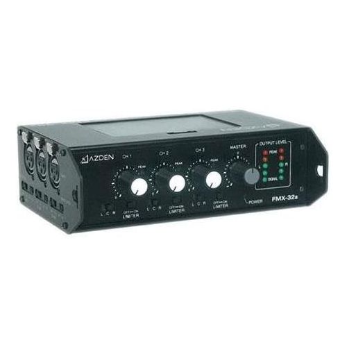  AVBcable.com Azden FMX-32a 3-Channel Portable Field Mixer with 3 XLR