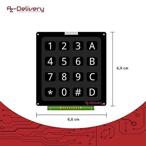  [아마존베스트]AZDelivery 4x4 Matrix Keypad Keyboard Parent