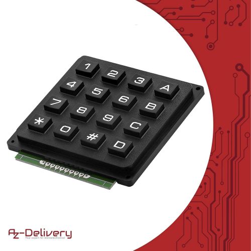  [아마존베스트]AZDelivery 4x4 Matrix Keypad Keyboard Parent