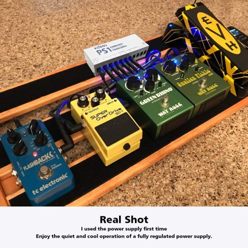  AZGGN Guitar Effect Pedal Board Power Supply Brick 10 Isolated DC 9V/12V/18V Output, Isolated Short Circuit/Overcurrent Protection