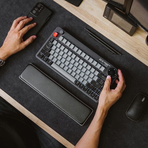  AZIO FOQO Pro Wireless Hot-Swappable Keyboard (Space Gray Light)