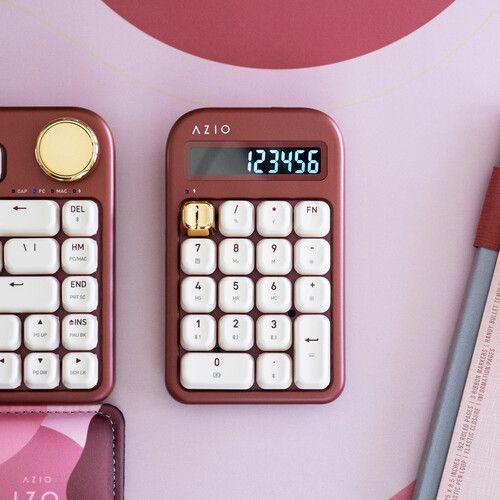  AZIO IZO Number Pad and Calculator (Baroque Rose)