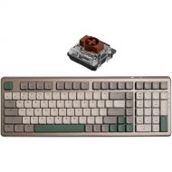 AZIO Cascade Slim Wireless Hot-Swappable Full Size Mechanical Keyboard (Forest Light)
