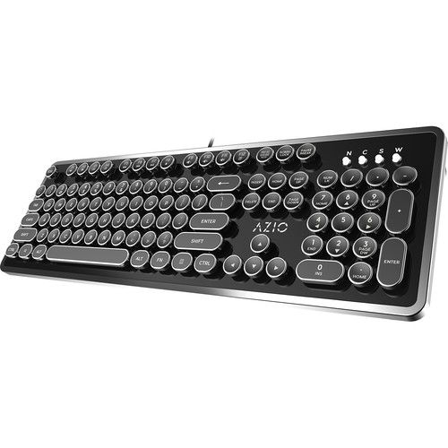  AZIO MK Retro Mechanical Keyboard (Black)