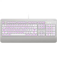 AZIO KB540 Antimicrobial Wired Keyboard (Mac, White)