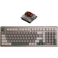 AZIO Cascade Slim Wireless Hot-Swappable Full Size Mechanical Keyboard (Forest Dark)