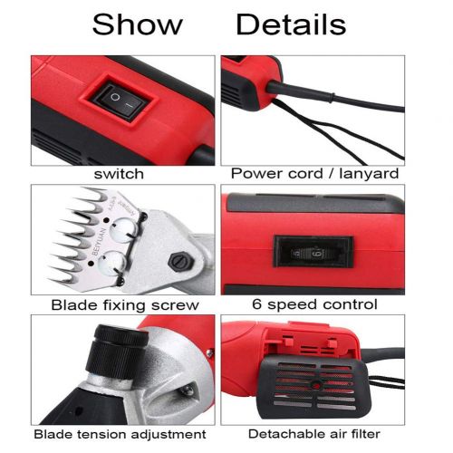  AZLZM Electric Sheep Shears Animal Grooming Clippers Heavy Duty Livestock