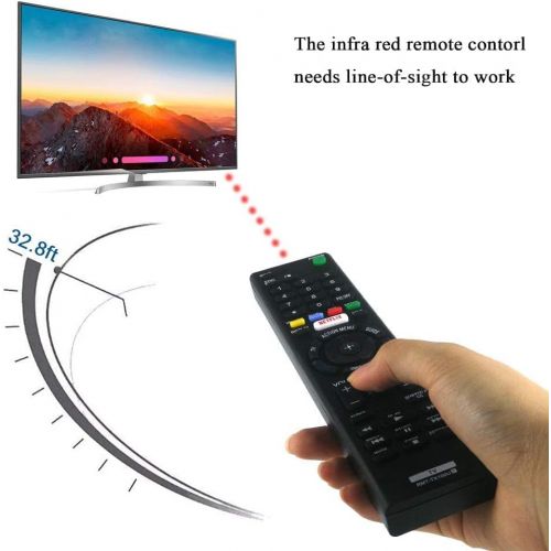  [아마존베스트]AZMKIMI RMT-TX100U Remote Compatible with Sony Bravia RMTTX100U TV Remote Control, if Applicable XBR75X850C XBR-55X855C KDL-50W800C KDL-50W800380 KDL-50W800BUN1 with Netflix