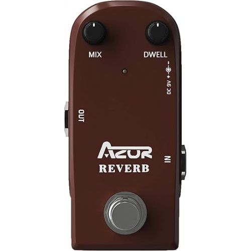  AZOR AP311 Spring Reverb Guitar Effect Pedal with True Bypass Aluminium alloy case