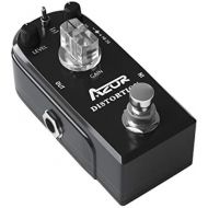 AZOR Distortion Guitar Pedal Effect 3 Modes Natural,Tight,Classic with True Bypass Black AP-302
