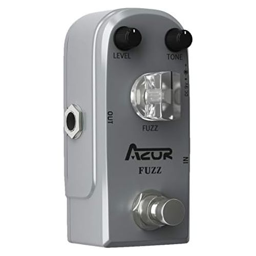  AZOR AP-303 Fuzz Mini Guitar Effect Pedal with True Bypass Aluminium-Alloy