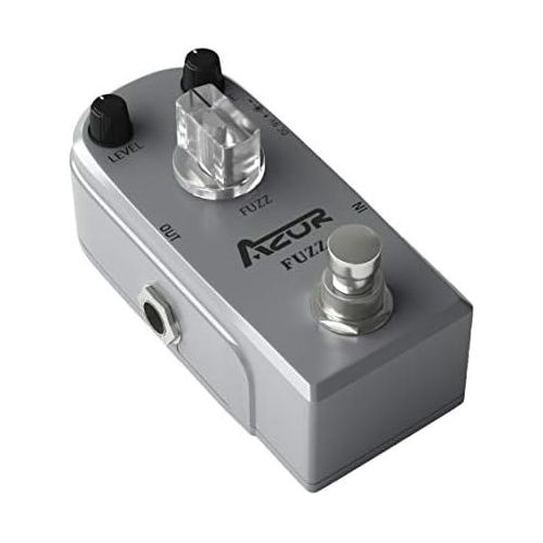  AZOR AP-303 Fuzz Mini Guitar Effect Pedal with True Bypass Aluminium-Alloy