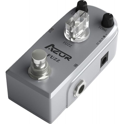  AZOR AP-303 Fuzz Mini Guitar Effect Pedal with True Bypass Aluminium-Alloy